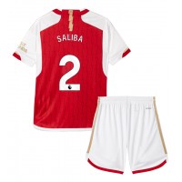 Arsenal William Saliba #2 Domaci Dres za djecu 2023-24 Kratak Rukav (+ Kratke hlače)